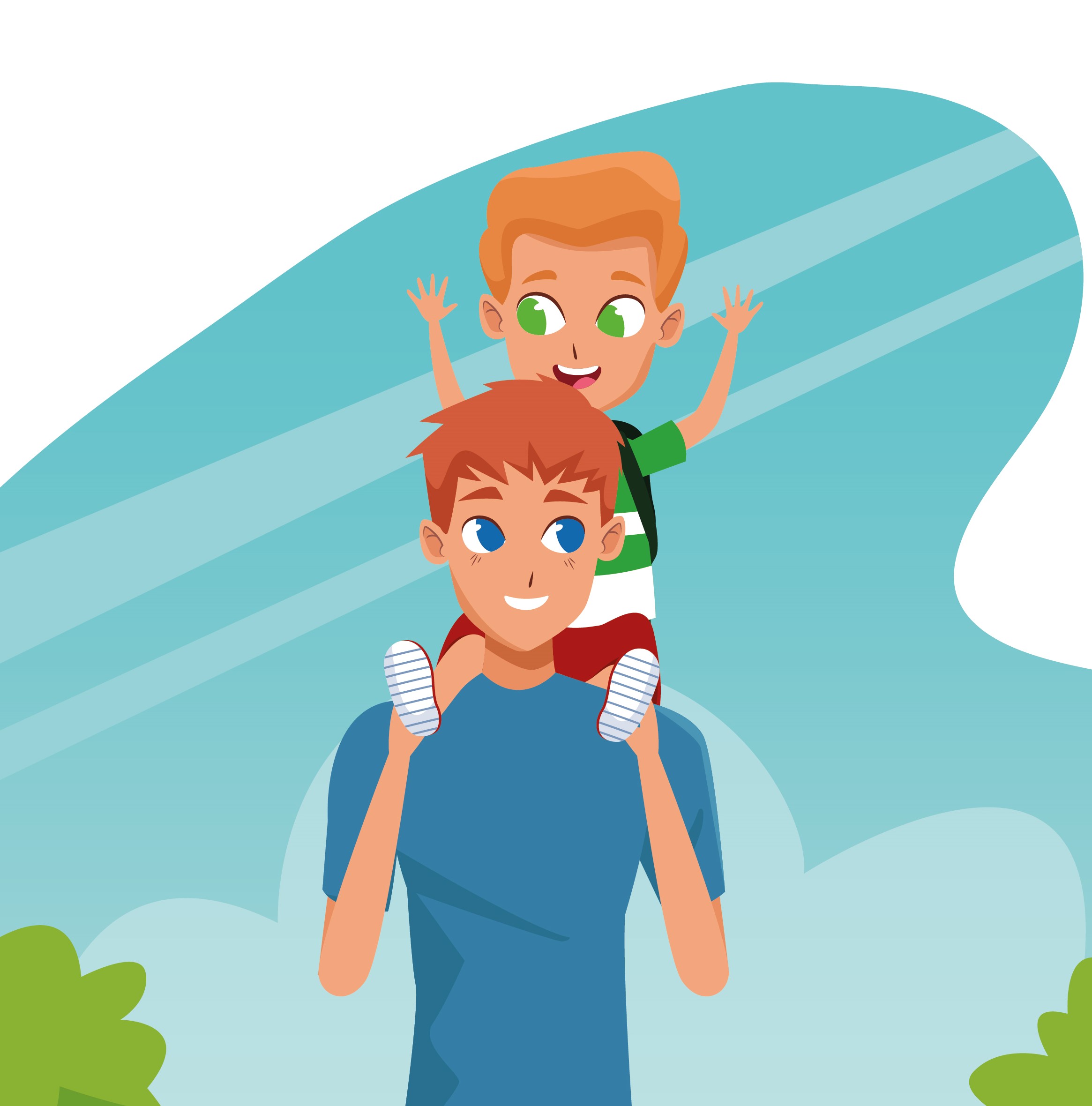 Вместе с папой!