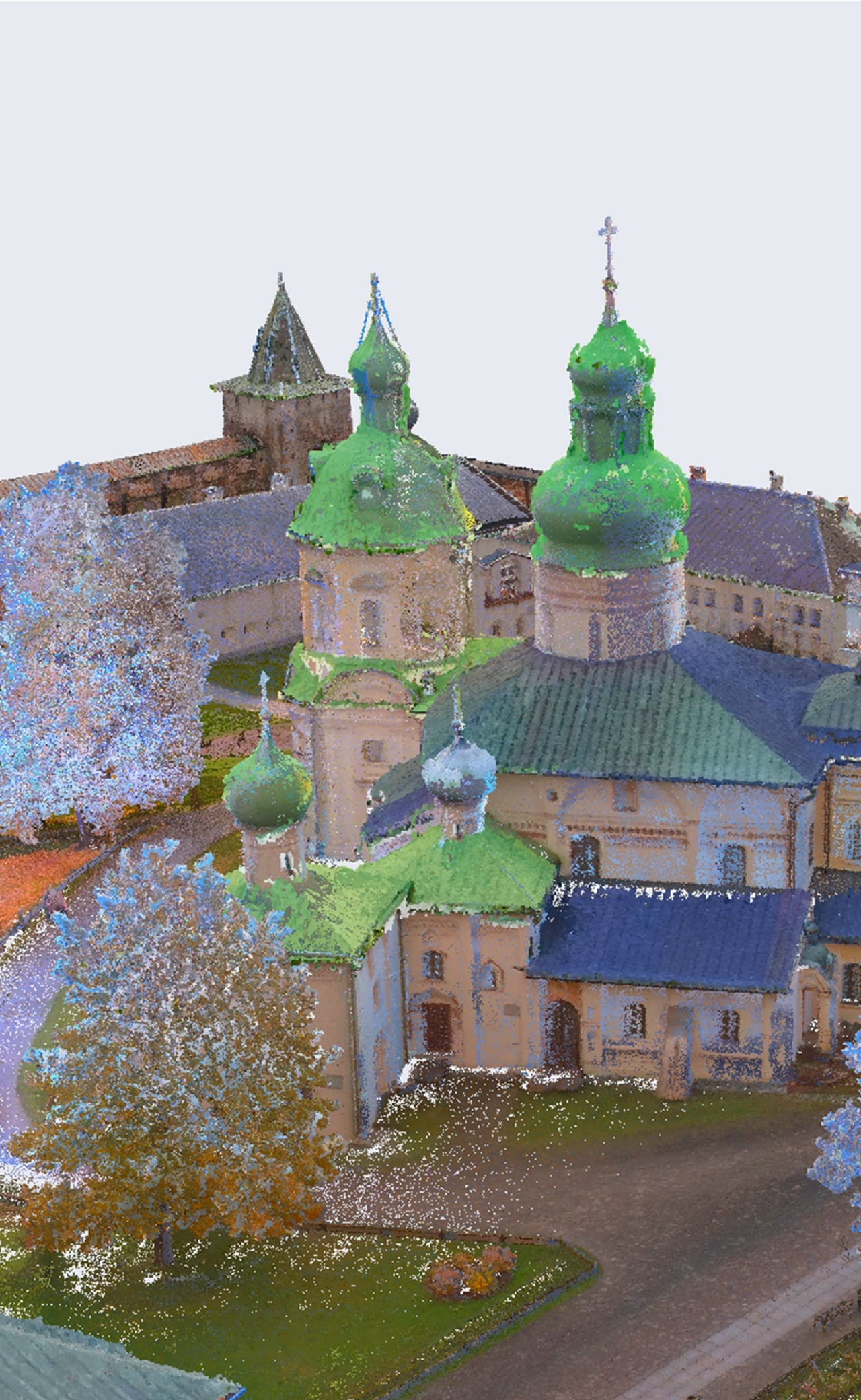 Создание 3D-моделей по результатам МЛС территории Кирилло-Белозёрского музея-заповедника