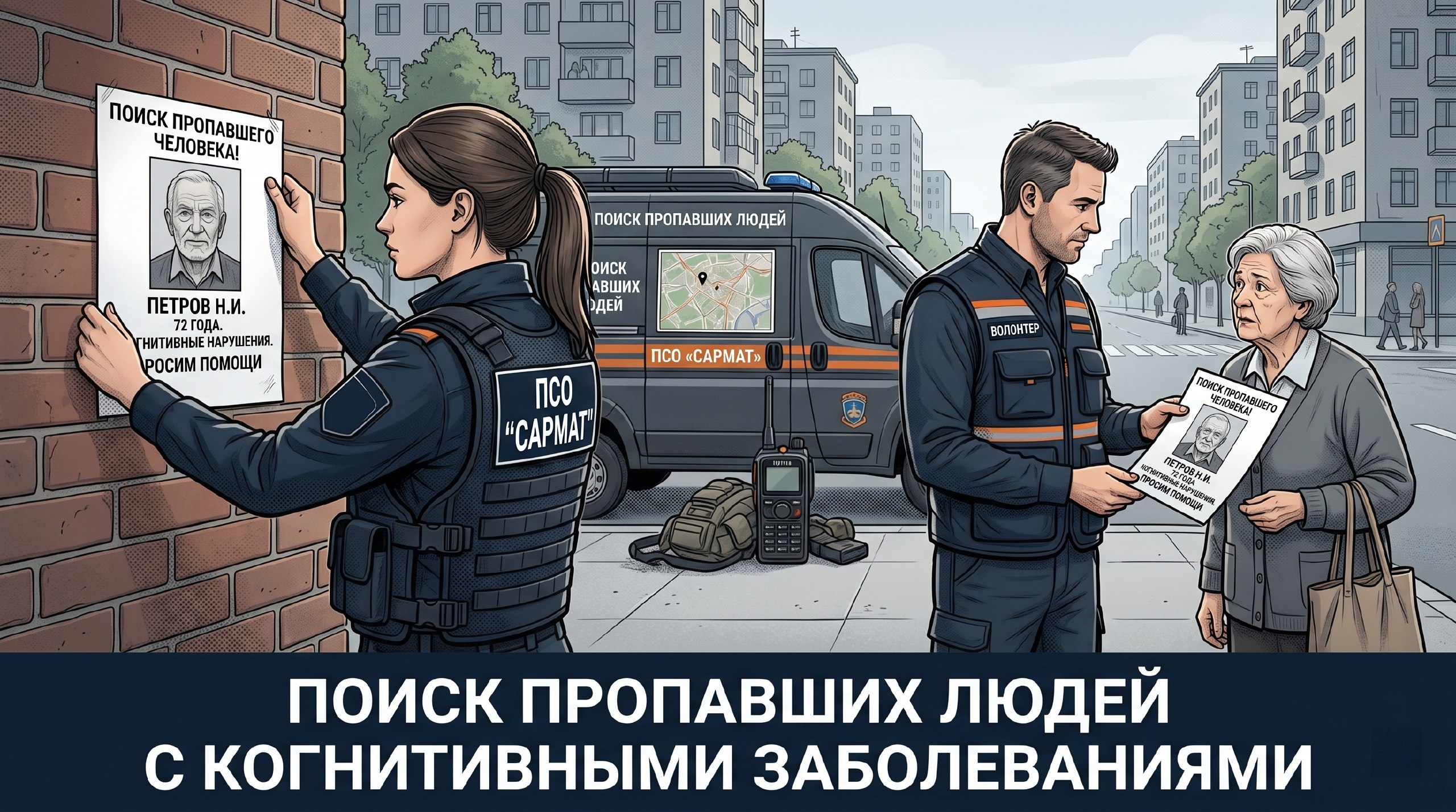 Разработка методических и полиграфических материалов для поисково-спасательного отряда